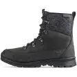 Icebug Adak ReWool NT i sort nubuck med grå uld på skaftet, set fra siden