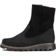 Pomar Pello GORE-TEX damestøvle i sort læder med grov gummisål, set fra siden