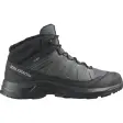 Salomon X-Adventure Coldrush Waterproof herre i grå og sort, set fra siden
