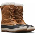 Et par Sorel 1964 Pac Nylon WP herre i camelbrun nylon med sort gummiskal og hvid pelskant