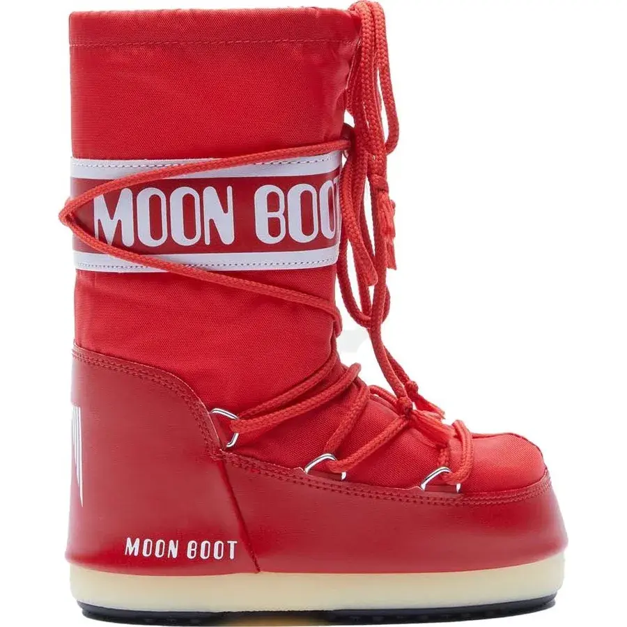 Produktbillede af Moon Boot Icon Nylon børnestøvle i rød